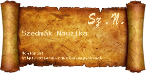 Szedmák Nauzika névjegykártya